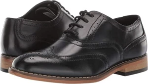 Boys Dress Shoes Blk Dunbar Wingtip Oxford Boy 6M Style 43419-001 - Stacy Adams - Picture 1 of 8