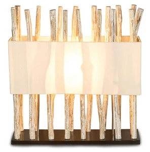 Lampe Tischlampe aus Holz Holzlampe Tischleuchte Treibholz 54cm hoch - Bild 1 von 5