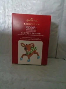 2020 - Hallmark Keepsake - Slippery Skating Ornament - Rudolph Magic Light - Picture 1 of 1