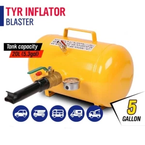 Air Tank 5 Gallon (20 L) Bead Tyre/Tire 150PSI Inflator Blaster Replace Car Tool - Picture 1 of 10