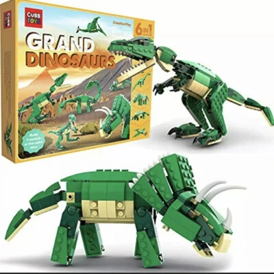 SmartEmily Cubb Toys, Grand Dinosaurs 6in1 Set, Building Blocks 🔥rare 🔥 - Image 1 of 4