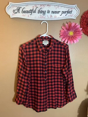 Denim & Supply Ralph Lauren Tomboy Buffalo Plaid Button-up Shirt -XL - Image 1 of 4