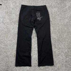 Vintage Miskeen Originals Embroidered Jeans 38x31 BAGGY Street wear Skate - Picture 1 of 6