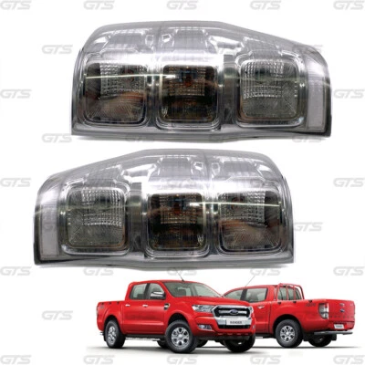 For Ford Ranger XLT XL XLS Wildtrak 2012 20 Smoke Lens Rear Tail Lamps Lights Foto 1 de 4