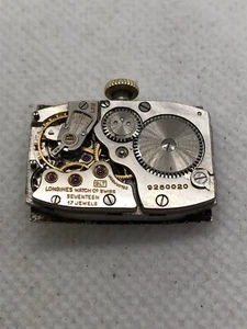 Vintage Longines 9LT 17J Watch Movement *Not Running**For Parts* - Picture 1 of 10