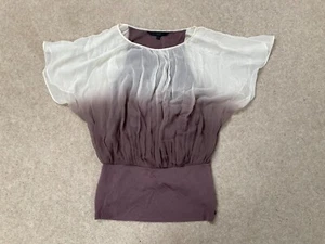 DAMEN COAST SEIDENBLUSE UK 10 MEDIUM TOP KURZARM T-SHIRT ZZ - Bild 1 von 6