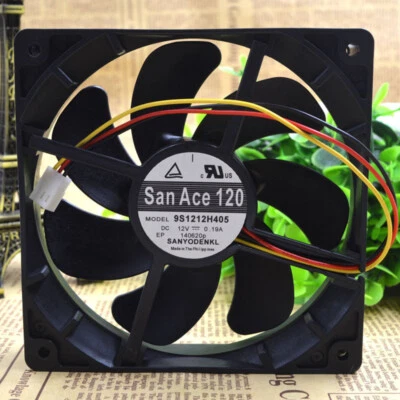 SANYO 9S1212H405 12025 DC 12V 0.19A 12CM Chassis Cooling Industrial Fan Mute - Image 1 of 4