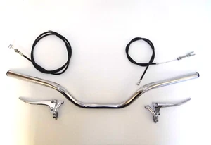 Triumph Tiger Cub Headlight Nacelle Replacement Handlebars With Levers & Cables - Picture 1 of 6