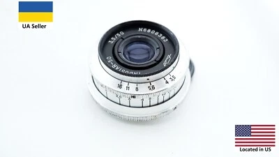 Vintage SLR Silver KMZ Industar 50 3,5 50mm Zenit lens M39 portrait L39 - Image 1 of 4
