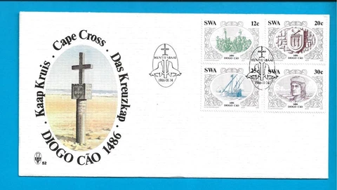 SOUTH WEST AFRICA - 1986 SWA CAPE CROSS FIRST DAY COVER FDC - N297 Cover