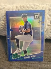 BOBBY MILLER DONRUSS RATED ROOKIE BLUE FOIL DODGERS RC #41 2023 23 PANINI