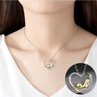 Pendant Womens Necklace Heart Cat Gold Gifts Chain Jewellery 925 Silver