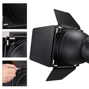 Godox Barn Door & Honeycomb Grid &4 Color Gel Filters - Picture 1 of 6