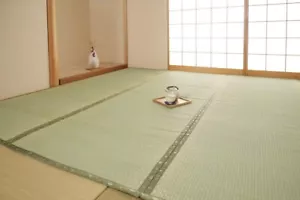 Tatami Mat Japanese Rush Grass Ikehiko Carpet Shiranui Edoma 261×261cm 4.5jo - Picture 1 of 8