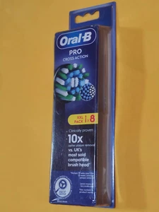 Oral-B PRO Cross Action Black Toothbrush Refill Heads 8 Pack - Picture 1 of 3