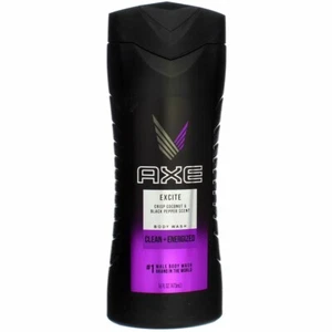 AXE Body Wash 12h Refreshing Scent Excite Crisp Coconut & Black Pepper with 100% - Picture 1 of 4