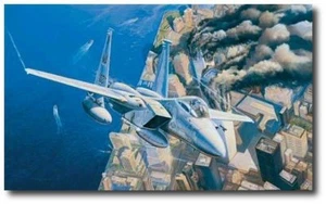 Ground Zero, Eagles On Station - 9-11-2001 by Rick Herter - F-15 Eagles - Canvas - Picture 1 of 1