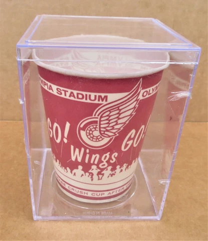 Red Wings Vintage Olympia Stadium Paper Cup with plastic display case Cover