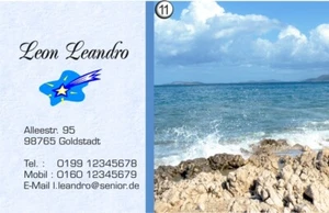 50 Visitenkarten personalisiert von raingraf, Senioren in Bergen,Wäldern, Wasser - Bild 1 von 15