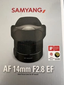 Lente de enfoque automático Samyang 14 mm F2,8 para Canon EF - fotograma completo ultra ancho Prime, - Imagen 1 de 8