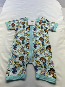 Southern Ivy Rugrats Strampler Einteiler Aqua 2 T Soft Bamboo Neu mit Etikett - Bild 1 von 4