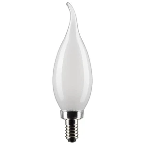 5.5 Watt CA10 LED - Frost Finish - Candelabra Base - 5000K - 120 Volt - 2-Card - - Picture 1 of 2