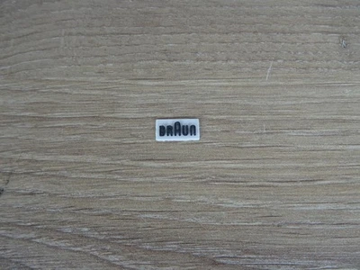 Ersatzteil Braun Atelier Hifi Lautsprecher Logo für Gitter in weiss Emblem - Bild 1 von 2