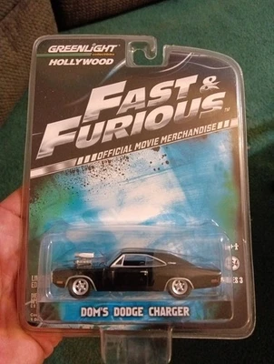 1/64 Greenlight Fast and Furious Dom's Dodge Charger Diecast Limited Toy - Image 1 of 4