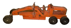 VINTAGE NYLINT 20" METAL TOY ROAD GRADER PRESSED STEEL~ 1950'S - Picture 1 of 15