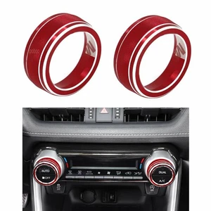 Center Console Switch Knobs Cover For Toyota RAV4  Alloy AC Knobs Button Trim - Picture 1 of 8