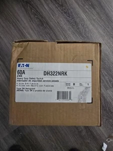 Interruptor de seguridad de gabinete EATON DH322NRK 3R 3 polos 60 amperios 120/240 VCA 125/250 VDC - Imagen 1 de 2