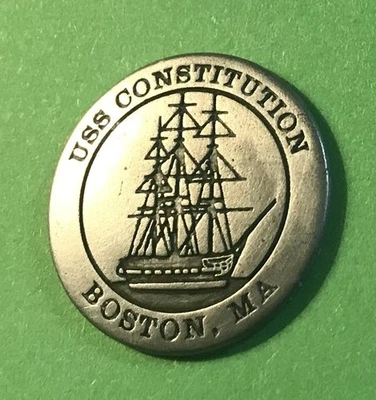 RARE & Discontinued UUS Constitution Boston Freedom Trail Logo Token - Image 1 of 2