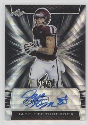 2019 Leaf Metal Draft Black Wave /7 Jace Sternberger #PV-JS3 Rookie Auto RC - Image 1 of 2