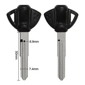 1x Motorcycle Key Uncut Blank Replacement Key fits Suzuki GSX600F GSR750 GSX750F - Picture 1 of 4