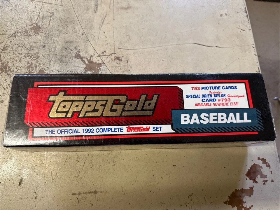 1992 Topps Factory Set Auto Brien Taylor #793 Gold (AU, RC) - Image 1 of 4