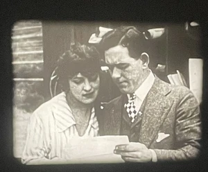 16mm Film: In Dangers Path,B&W, Silent, 1915, Hazards of Helen - Bild 1 von 24