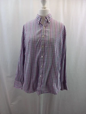 Camisa Turnbull & Asser Rosa Azul Verde Cuadros Talla XL 100% Algodón En muy buena condición  Foto 1 de 4