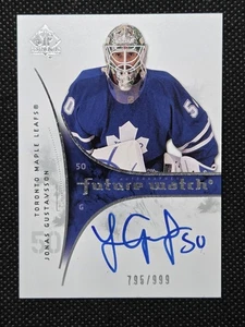 Reloj Future 2009-10 SP Auténtico #215 JONAS GUSTAVSSON Novato Automático/999 RC - Imagen 1 de 2