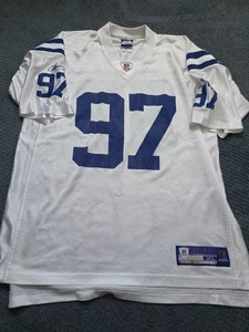 Maglia Indianapolis Colts Corey Simon #97 Uomo XL Reebok NFL On Field Vintage - Foto 1 di 6