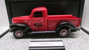 Franklin Mint 1/24 Red/Black Sales Service 1940 Ford Pickup Truck Diecast Model - Picture 1 of 13