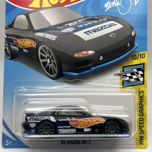 2018 Hot Wheels HW Speed Graphics Series '95 Mazda RX-7 MadMike - Picture 1 of 4