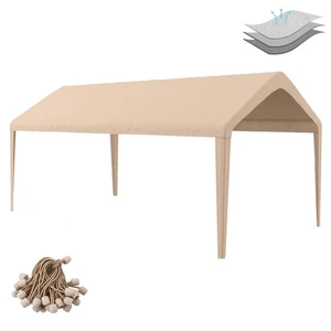 Carport Replacement Canopy Cover 10'x20' for Tent Top Garage Shelter Cover wi... - Bild 1 von 7