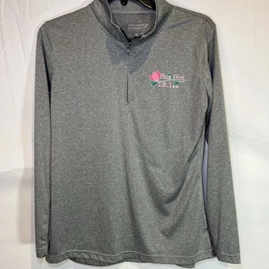 Camisa Run Girl Mujer Mediana Maratón 5k Ropa Deportiva Ilimitada Cremallera Houston Texas - Imagen 1 de 6