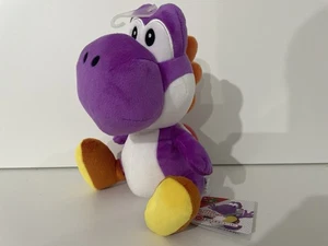 SUPER MARIO - 8 INCH PURPLE YOSHI PLUSH SOFT TOY SANEI ALL STAR COLLECTION JAPAN - Picture 1 of 5