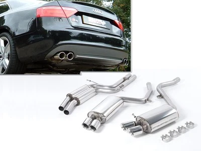 Milltek Sportauspuffanlage Audi S5 Coupe, B8 2007-2011, 4x80mm rund - Bild 1 von 4