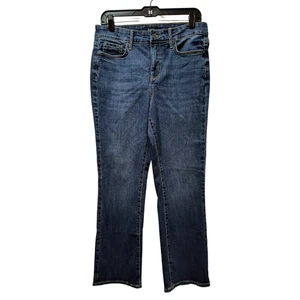 NYDJ High Rise Straight Cool Embrace Denim Jeans 10T Blue Stretch Denim - Picture 1 of 3