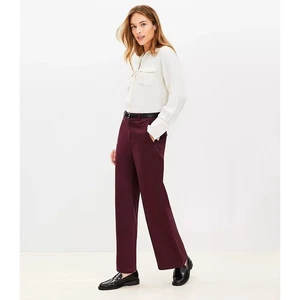 Pantalones de pierna ancha Ann Taylor LOFT Monroe 8 - Imagen 1 de 3