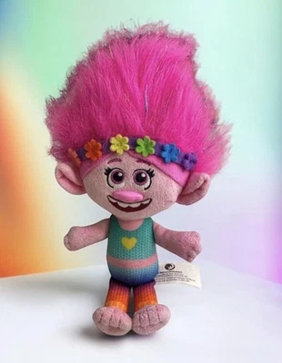 TROLLS WORLD TOUR POPPY Plush Rainbow Grand Finale Outfit Dreamworks 10” - Image 1 of 4