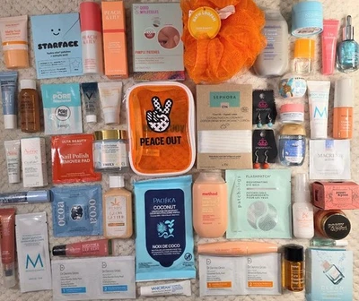 ENORME NUEVO LOTE MIXTO DE MAQUILLAJE Y CUIDADO DE LA PIEL 45 piezas Sephora Ulta Dr. Dennis Gross Hempz Foto 1 de 4