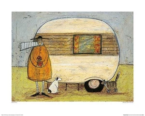 Home from Home Art Print by Sam Toft 31 1/2 x 23 1/2" Paper Size New Unframed - Picture 1 of 1